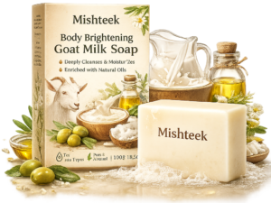 Goat milk soap for skin brightening and moisturizing Mishteek Organics