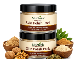 Skin polish pack for exfoliation and skin glow Mishteek Organics